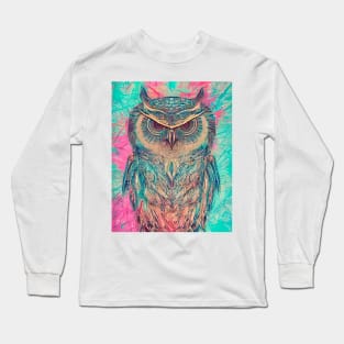 Artistic Owl Long Sleeve T-Shirt